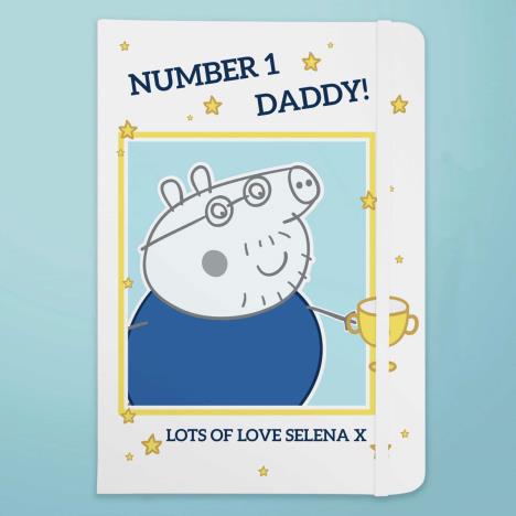 Personalised Peppa Pig Number 1 Daddy A5 Notebook Extra Image 1